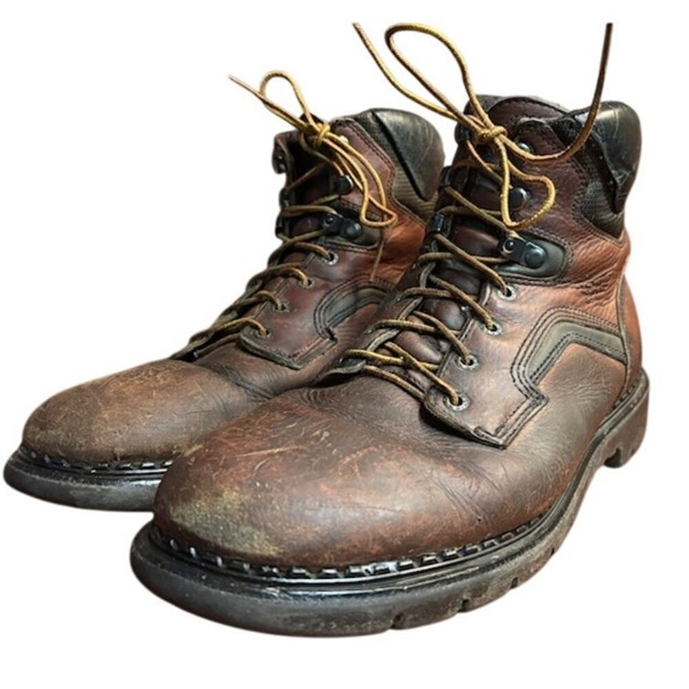 Red Wing boots DynaForce work boots 2E 926 soft toe brown leather sz men's 11.5